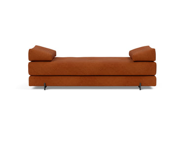 Sigmund Indu daybed i 595 Corduroy Burnt Orange, set forfra