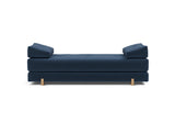 Sigmund Drip daybed i 414 Esina Indigo Blue, set forfra