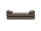 Sigmund Drip daybed i 530 Bouclé Taupe, set forfra