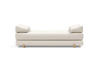 Sigmund Drip daybed i 531 Bouclé Off White, set forfra