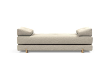Sigmund Drip daybed i 539 Bouclé Beige, set forfra