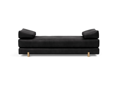 Sigmund Drip daybed i 550 Faunal Black, set forfra