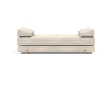 Sigmund Drip daybed i 594 Corduroy Ivory, set forfra