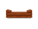 Sigmund Drip daybed i 595 Corduroy Burnt Orange, set forfra