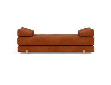Sigmund Drip daybed i 595 Corduroy Burnt Orange, set forfra