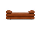 Sigmund Drip daybed i 595 Corduroy Burnt Orange, set bagfra
