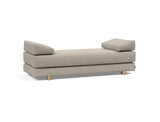 Sigmund Drip daybed i 579 Kenya Gravel, set skråt bagfra