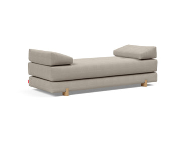 Sigmund Drip daybed i 579 Kenya Gravel, set skråt forfra