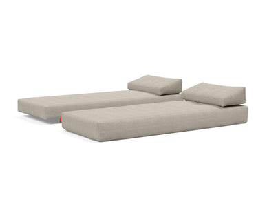 Sigmund Drip daybed i 579 Kenya Gravel, som to enkeltsenge