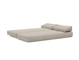 Sigmund Drip daybed i 579 Kenya Gravel, som seng på 160 × 200 cm