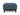 Bifrost D.E.L. ottoman i 302 Weda Blue, set forfra
