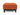 Bifrost D.E.L. ottoman i 412 Esina Rust Orange, set forfra