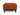 Bifrost D.E.L. ottoman i 595 Corduroy Burnt Orange, set forfra