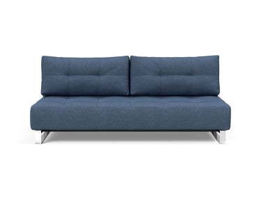 Supremax D.E.L. sovesofa i 302 Weda Blue, set forfra
