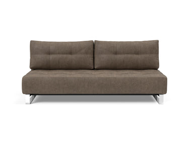Supremax D.E.L. sovesofa i 411 Esina Cedar Brown, set forfra