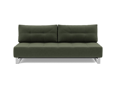 Supremax D.E.L. sovesofa i 413 Esina Olive Green, set forfra