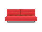 Supremax D.E.L. sovesofa i 511 Elegance Red, set forfra