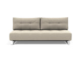 Supremax D.E.L. sovesofa i 539 Bouclé Beige, set forfra