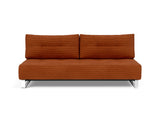 Supremax D.E.L. sovesofa i 595 Corduroy Burnt Orange, set forfra