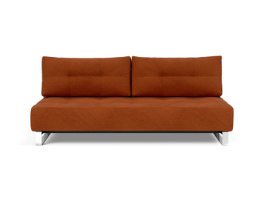 Supremax D.E.L. sovesofa i 595 Corduroy Burnt Orange, set forfra