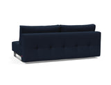 Supremax D.E.L. sovesofa i 528 Mixed Dance Blue, set skråt bagfra
