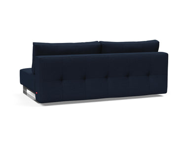 Supremax D.E.L. sovesofa i 528 Mixed Dance Blue, set skråt bagfra