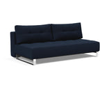 Supremax D.E.L. sovesofa i 528 Mixed Dance Blue, set skråt forfra