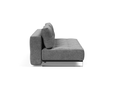 Supremax D.E.L. sovesofa i 563 Twist Charcoal, set fra siden