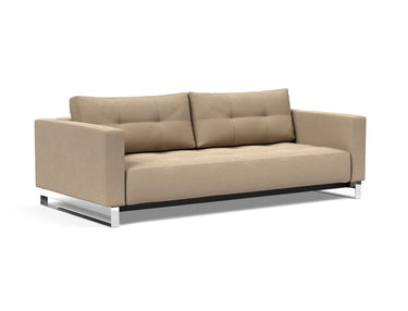 Cassius D.E.L. sovesofa i 587 Phobos Mocha, set skråt forfra