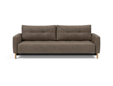 Pyxis D.E.L. sovesofa i 411 Esina Cedar Brown, set forfra