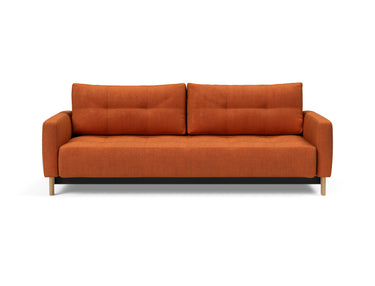 Pyxis D.E.L. sovesofa i 412 Esina Rust Orange, set forfra