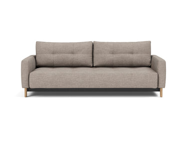 Pyxis D.E.L. sovesofa i 472 Yuveno Warm Grey, set forfra