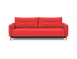 Pyxis D.E.L. sovesofa i 511 Elegance Red, set forfra