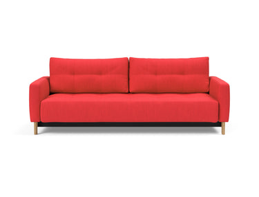 Pyxis D.E.L. sovesofa i 511 Elegance Red, set forfra