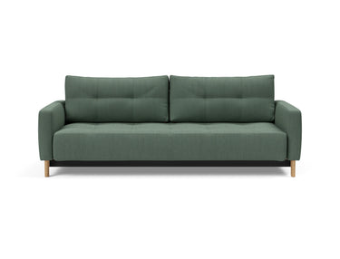 Pyxis D.E.L. sovesofa i 518 Elegance Green, set forfra
