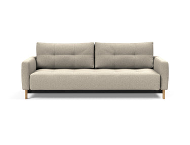 Pyxis D.E.L. sovesofa i 539 Bouclé Beige, set forfra