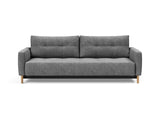 Pyxis D.E.L. sovesofa i 563 Twist Charcoal, set forfra