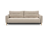Pyxis D.E.L. sovesofa i 612 Blida Sand Grey, set forfra