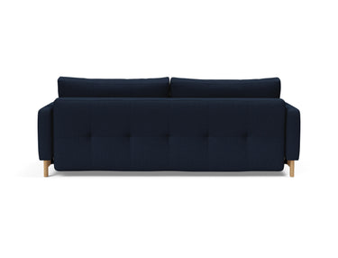 Pyxis D.E.L. sovesofa i 528 Mixed Dance Blue, set bagfra