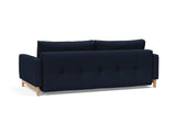 Pyxis D.E.L. sovesofa i 528 Mixed Dance Blue, set skråt bagfra