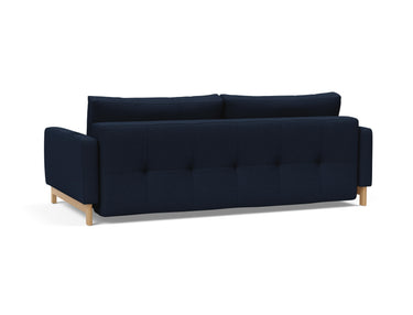 Pyxis D.E.L. sovesofa i 528 Mixed Dance Blue, set skråt bagfra