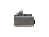 Pyxis D.E.L. sovesofa i 563 Twist Charcoal, set fra siden