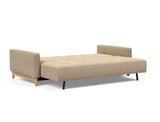 Pyxis D.E.L. sovesofa i 587 Phobos Mocha, slået ud til seng