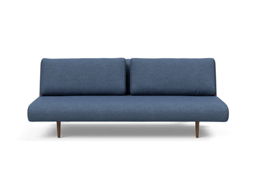 Unfurl Lounger sovesofa i 302 Weda Blue, set forfra