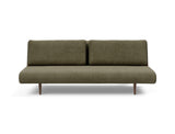 Unfurl Lounger sovesofa i 316 Cordufine Pine Green, set forfra