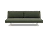 Unfurl Lounger sovesofa i 413 Esina Olive Green, set forfra
