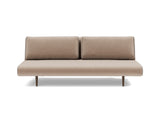 Unfurl Lounger sovesofa i 417 Esina Mocha, set forfra