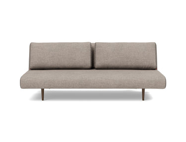 Unfurl Lounger sovesofa i 472 Yuveno Warm Grey, set forfra