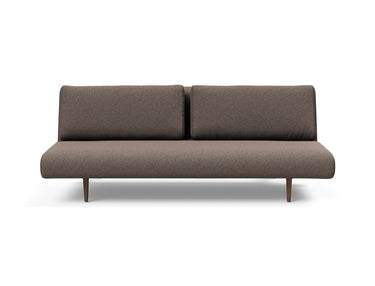 Unfurl Lounger sovesofa i 530 Bouclé Taupe, set forfra
