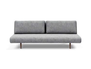 Unfurl Lounger sovesofa i 565 Twist Granite, set forfra